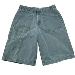 Guess 90’s Y2K Vintage retro Men's Teal denim
Cargo carpenter Shorts Size 33